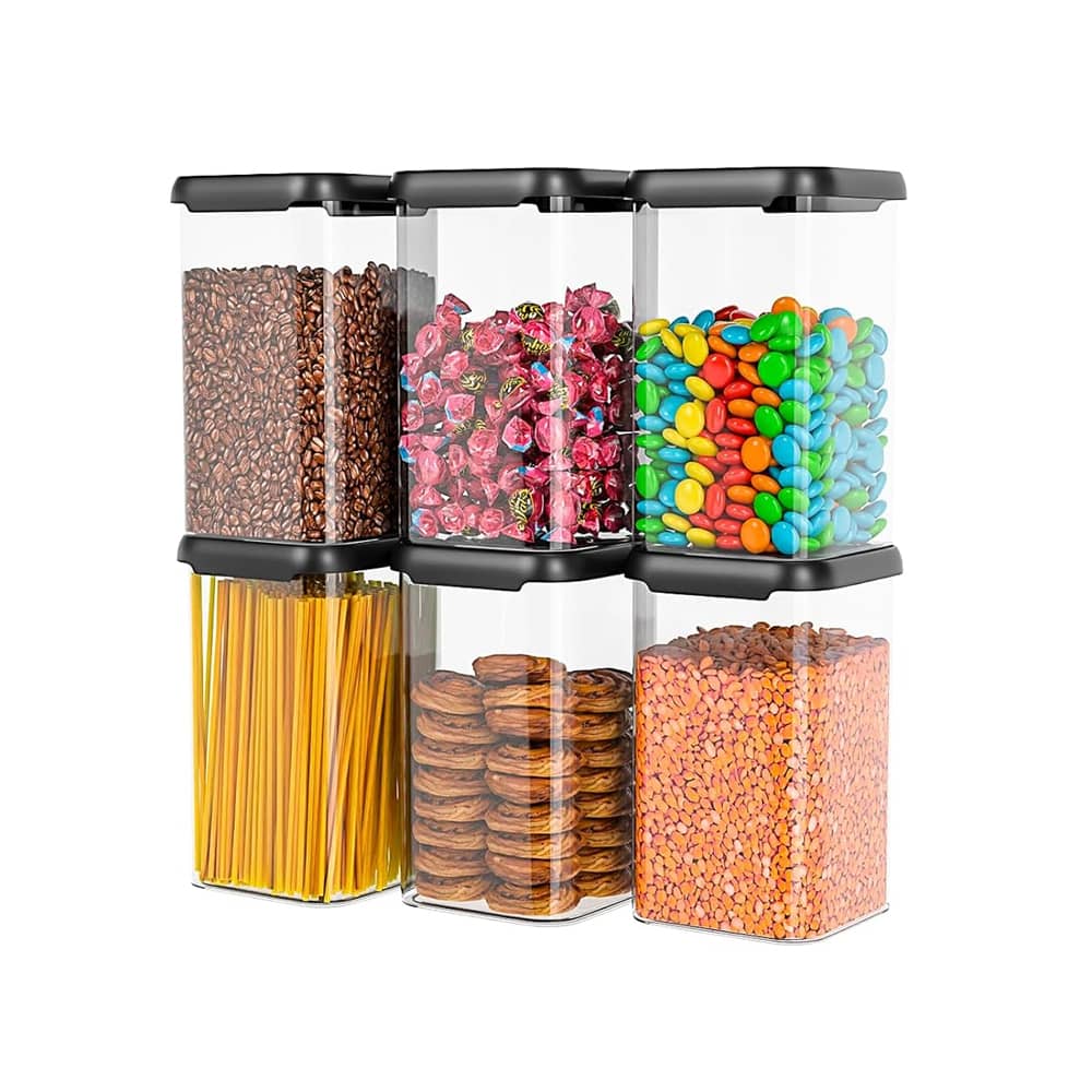 Craftlayout Pack Of 6 1100 ml Airtight Masala Spice Box