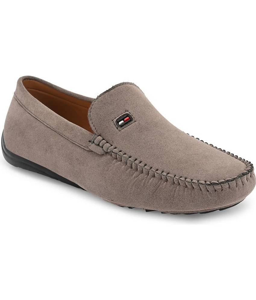 Big Fox -  Light Grey Men's Driving loafers