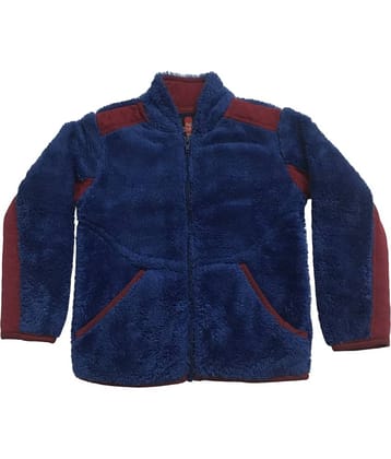 Auxamis Pack of 1 Girls Fleece Sweatshirt ( Navy Blue )