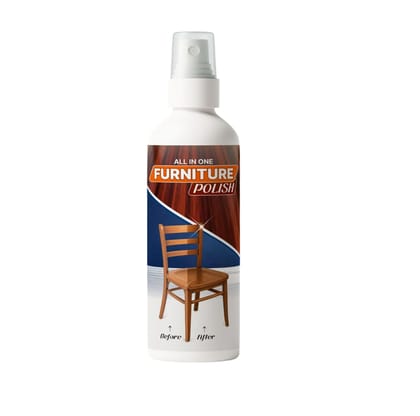 All-in-One Furniture Polish Spray 200ml | Wood & Leather Shine Restorer | Cleans, Protects & Polishes | Anti-Dust, Long Lasting Gloss | Suitable for Sofa, Chair, Table & Wooden Surfaces