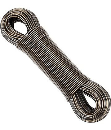 20 Meter Steel Anti-Rust Wire Cloth Rope Assoreted Color (Pack of 1)