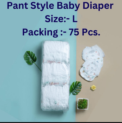 Premium Baby Diaper- 75 pcs (L size) Premium Baby Diaper- 75 pcs (L size)