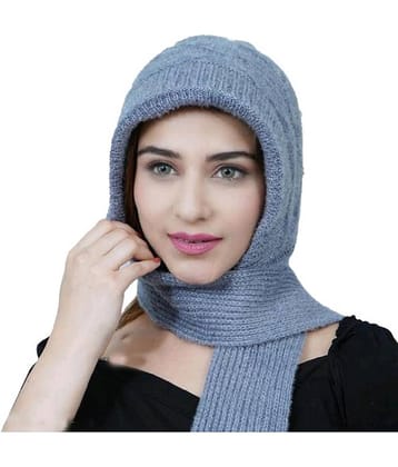 Whyme Fashion Gray Woollen Women's Headwrap ( Pack of 1 )