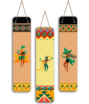 Saf Wood Wall Sculpture Multi - Pack of 3