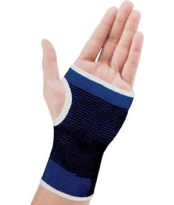 Dust n Shine Blue Palm & Wrist Glove Hand Grip Support Protector Gym for Boys & Girls (Set of 1 Pair)