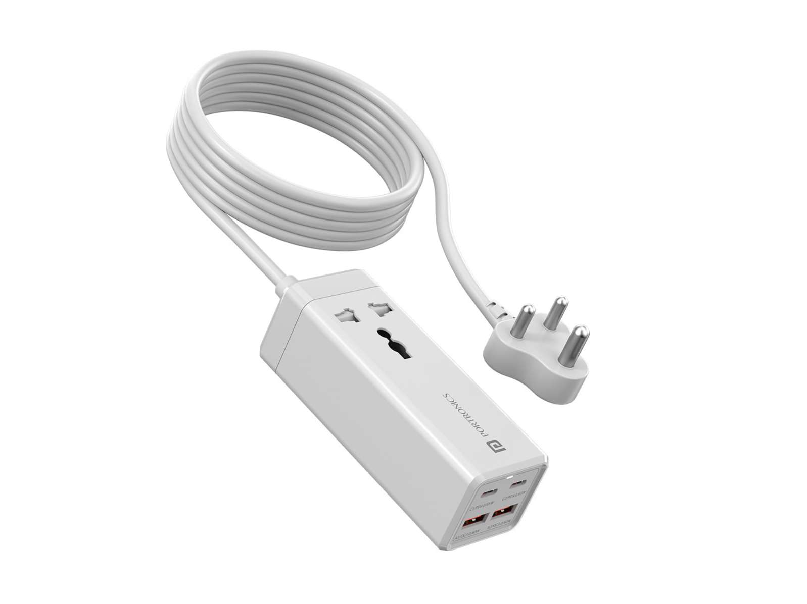 Portronics Adapto Volt 65, 65 Watt, Universal Charger, Compact&Powerful, Charge Laptop