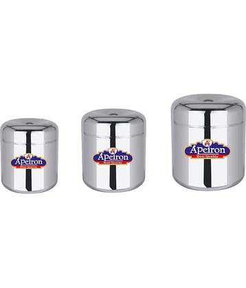APEIRON CANISTER 7,8,9 Steel Food Container Set of 3 600 mL