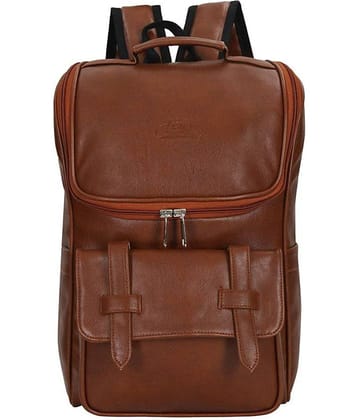 Leather World Tan Leather College Bag
