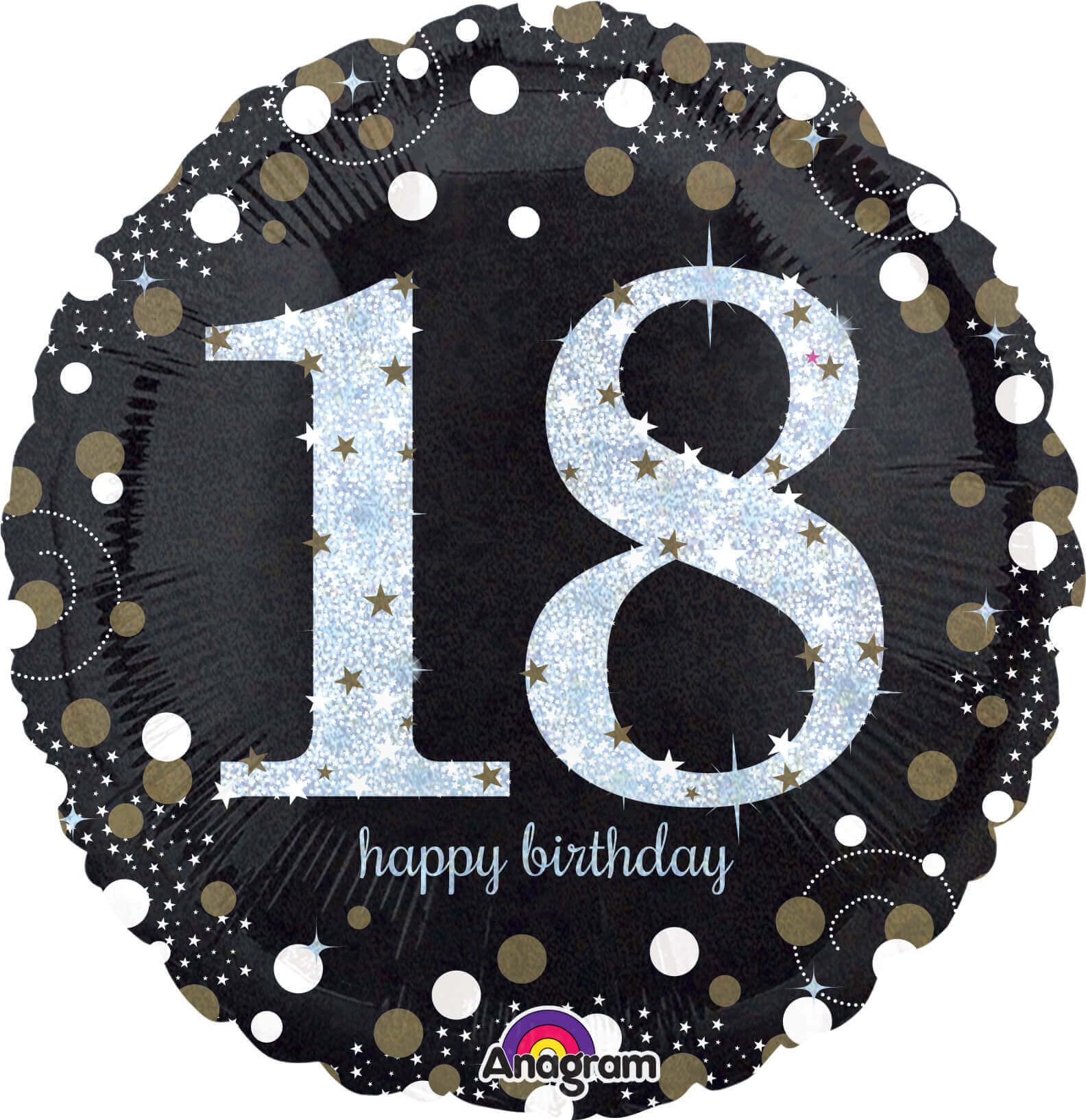 Wanna Party SParkling 18th Birthday Balloons 18" S55