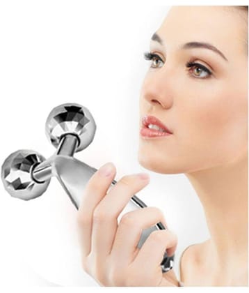 KALOPSIA INDUSTRIES Face Roller 3D Y Shape Aluminium Big Roller Microcurrent MASSAGER