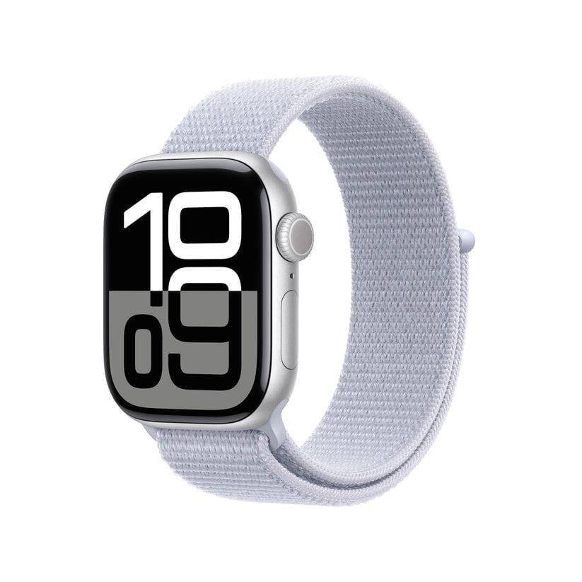 Apple Watch Series 10 GPS 42mm Silver Aluminium Blue Cloud Sport Loop