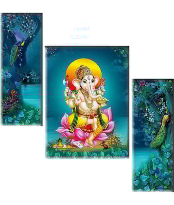 Saf Ganesha modern art MDF Painting Without Frame