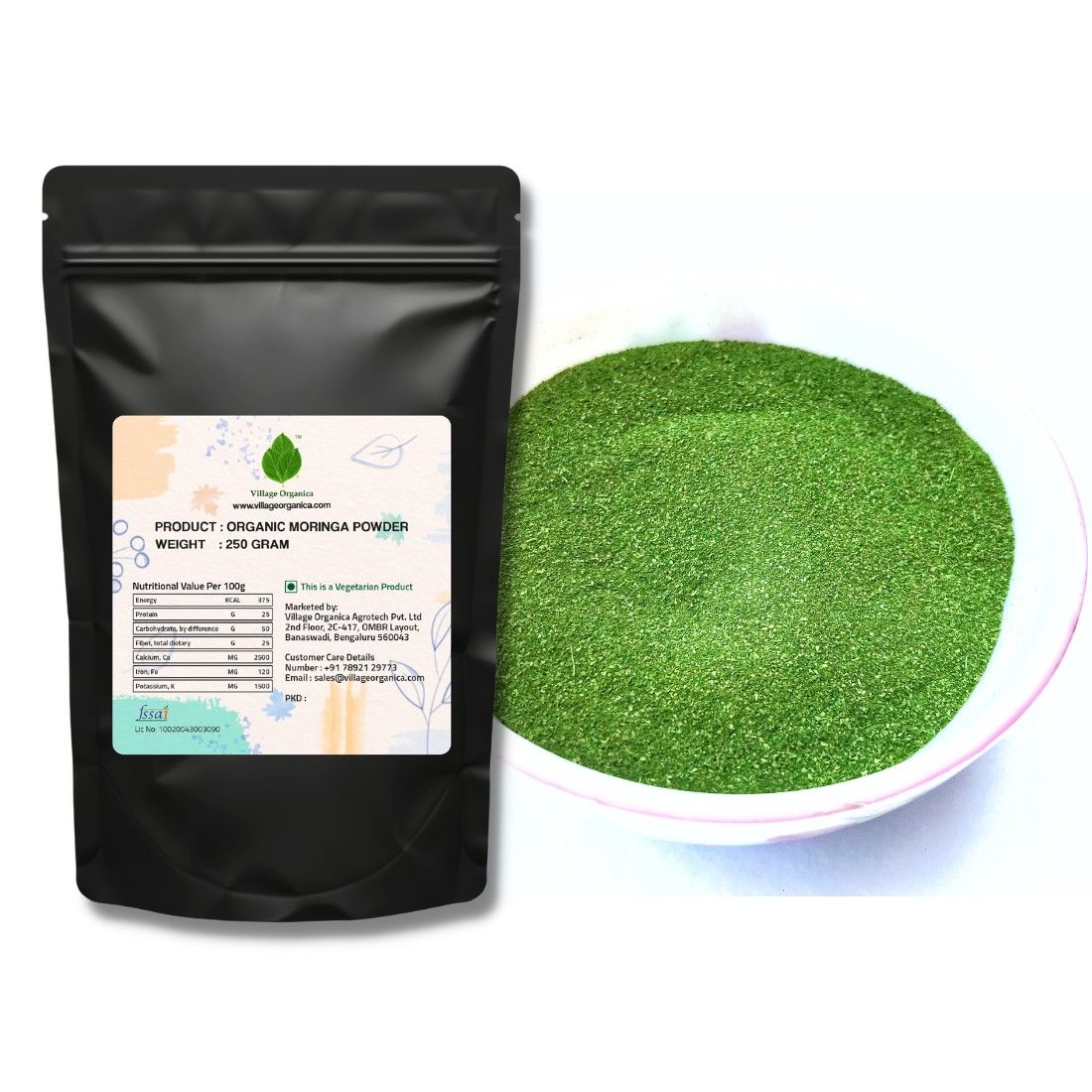 Organic Moringa Powder - 250g