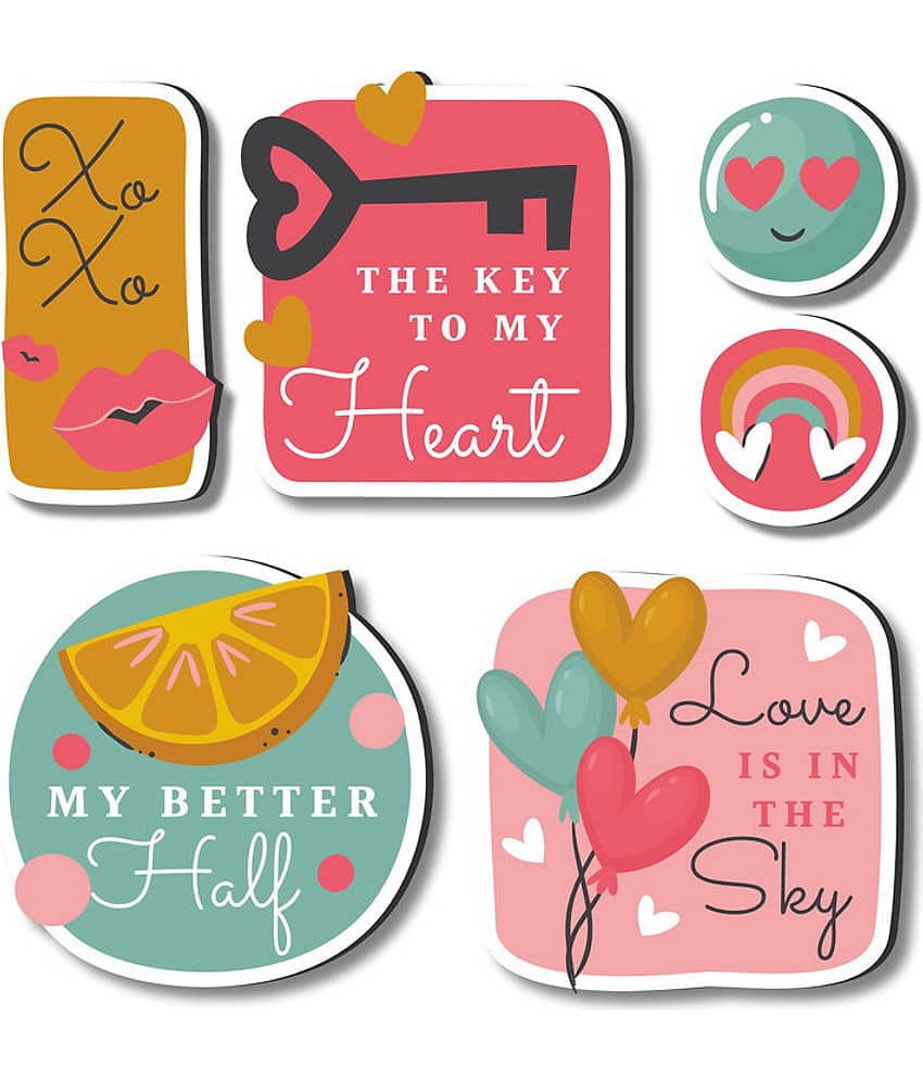 Saf Wood Fridge Magnet - Pack of 6