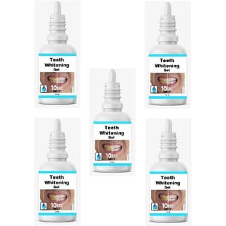 Teeth Whitening Gel Pack Of 5 For Men To Remove All Hard Stain In Just 10 Sec Teeth Whitening Liquid  (75 ml)