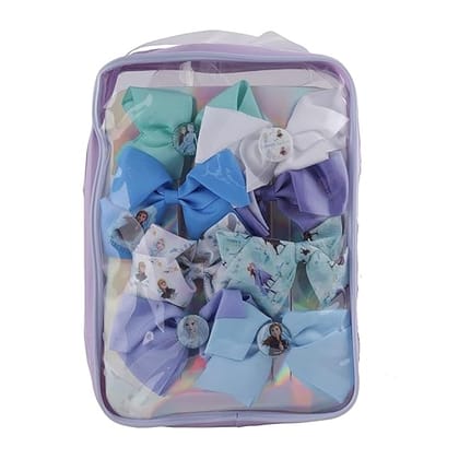 Li'l Diva Disney Frozen II Hair Accessories Set Elegant & Pretty Pack of 8 For Girls 3 Years And Above