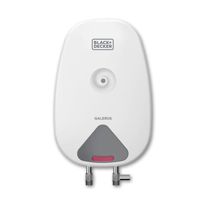 Black+Decker Galerus Geyser 3 Litre | Instant Water Heater for Home & Kitchen | 3KW | High Grade Stainless Steel Tank I Copper Sheathed Heating Element I 5 Year Tank Warranty | Water Geyser White Black+Decker Galerus Geyser 3 Litre | Instant Water Heater