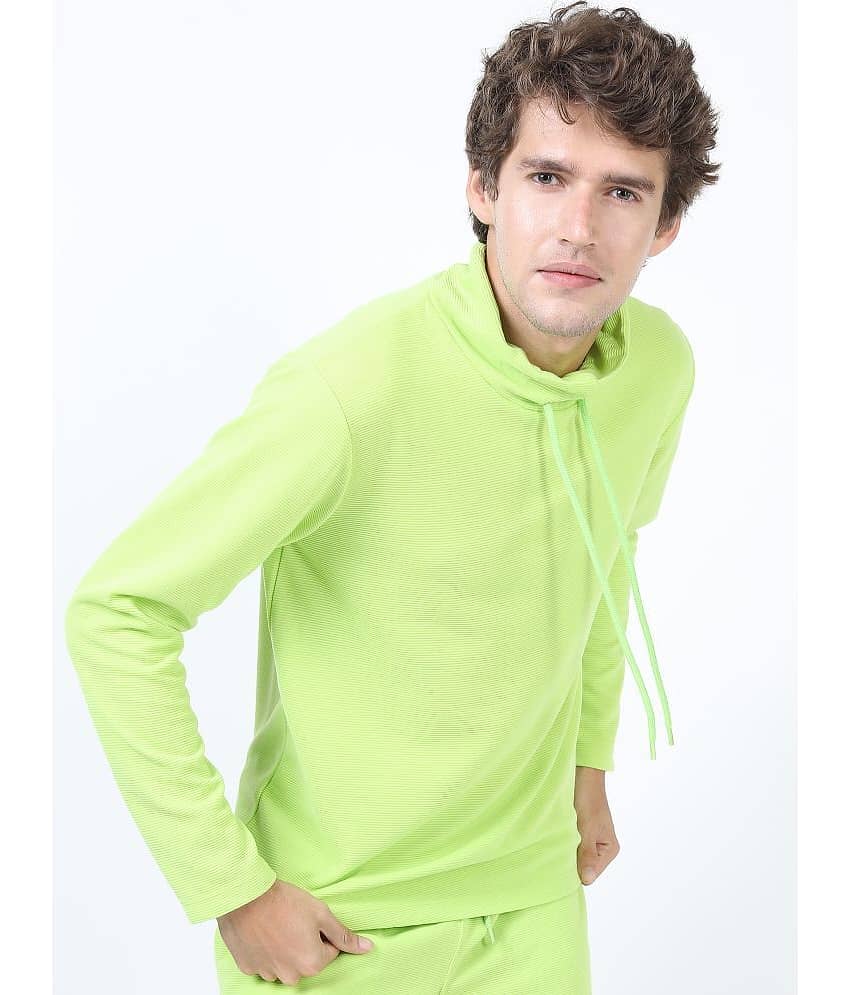 Ketch Polyester Regular Fit Solid Full Sleeves Men's T-Shirt - Green ( Pack of 1 )