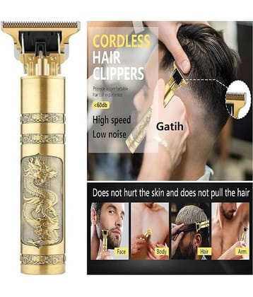 Gatih Hair Trimmer T9 Gold Cordless Beard Trimmer With 120 minutes Runtime