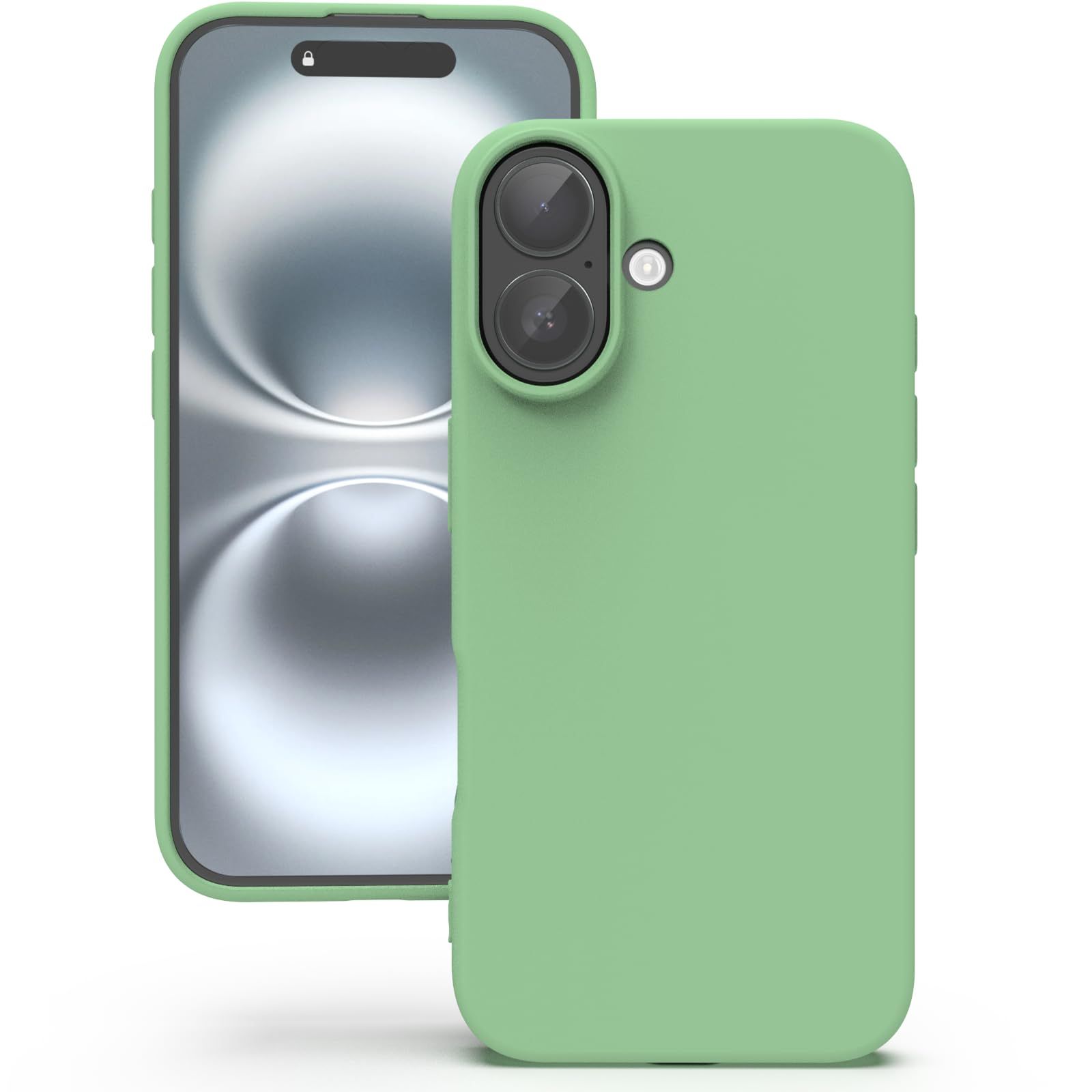 YATWIN Silicone Back Case for iPhone 16 Plus, Soft-Touch Phone Back Cover for Apple iPhone 16 Plus - Mint Green YATWIN Silicone Back Case for iPhone 16 Plus, Soft-Touch Phone Back Cover for Apple iPhone 16 Plus - Mint Green - Mint Green / iPhone 16 Plus
