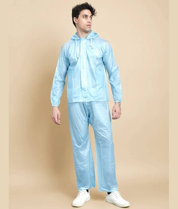 Raincare Light Blue PVC Men's Rain Suit Set ( Pack of 1 )
