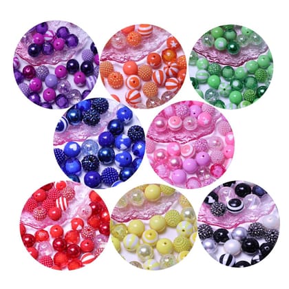 Hot Selling 20MM Chunky Beads Colorful Candy Gumball Loose Spacer Beads DIY Necklace Bracelet Jewelry Making Supplier