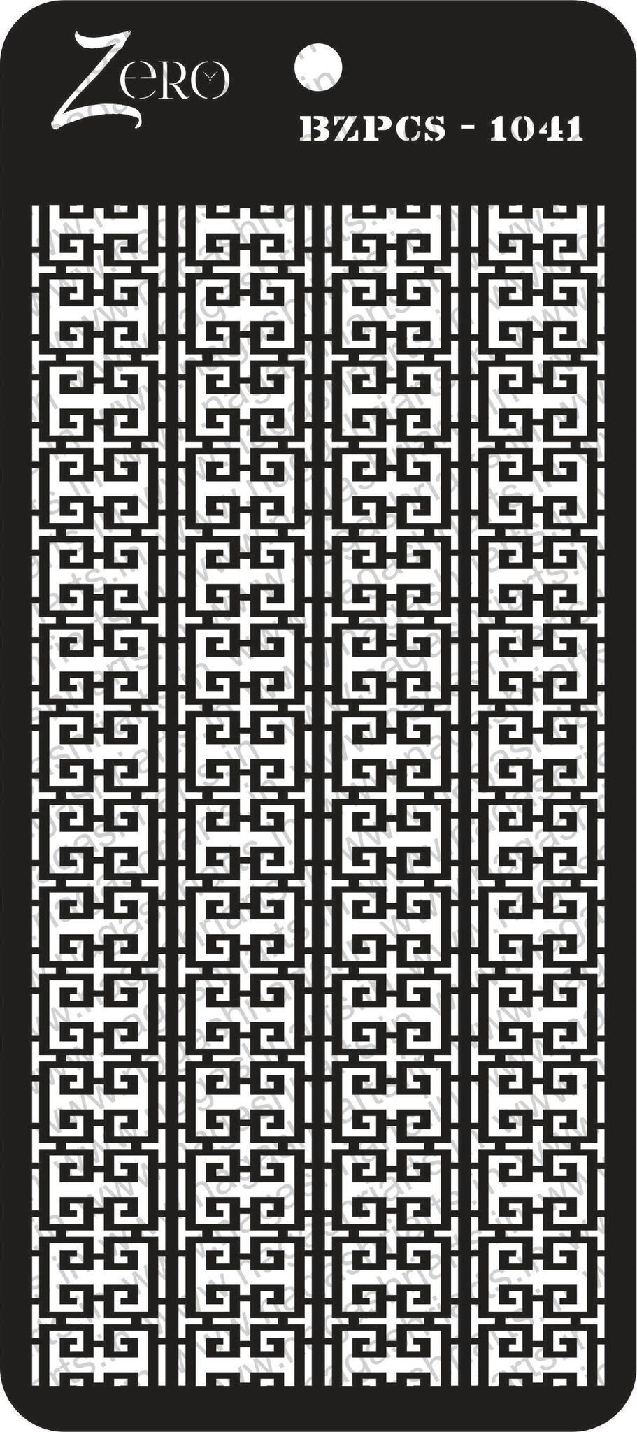 Brand Zero Pratibimb Craft Stencil - Select Your Preferred Size - Code: BZPCS-1041
