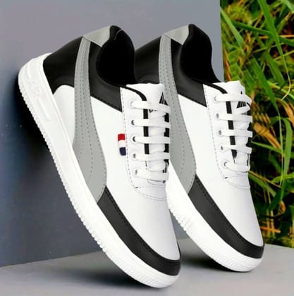 Mens Casual Synthetic Lace-ups Casual Shoes Size 7 (White)