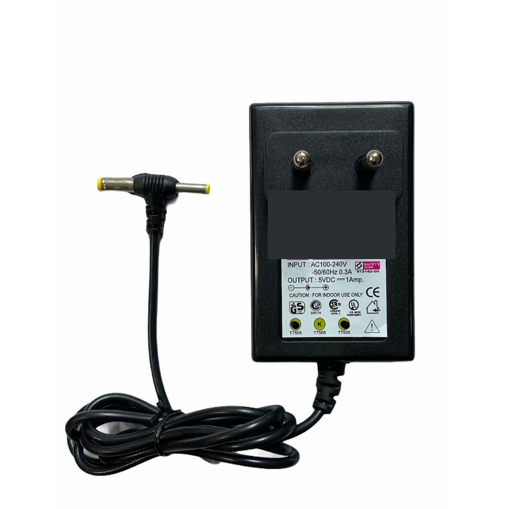 5V 1A Power Adapter, Power Supply AC Input 100 240 V and Output 5V 1A for Set Top Box-DTH Box, CCTV System, Router, Other Electronics and IT Gadgets with DC and Sony Pin (Black)