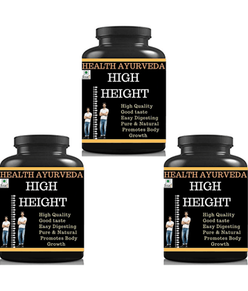 Health Ayurveda High Height Height Increase Mango Flavor Powder 300 Gm Pack of 3