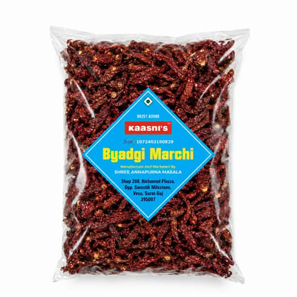 kaasni's Byadgi Red Chilli whole organically Grown - 1000 Gram/Red chilli whole/Dry Red chilli whole/Mirchi
