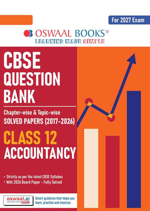 Oswaal CBSE Question Bank Chapterwise and Topicwise SOLVED PAPERS Class 12 Accountancy For Exam 2027