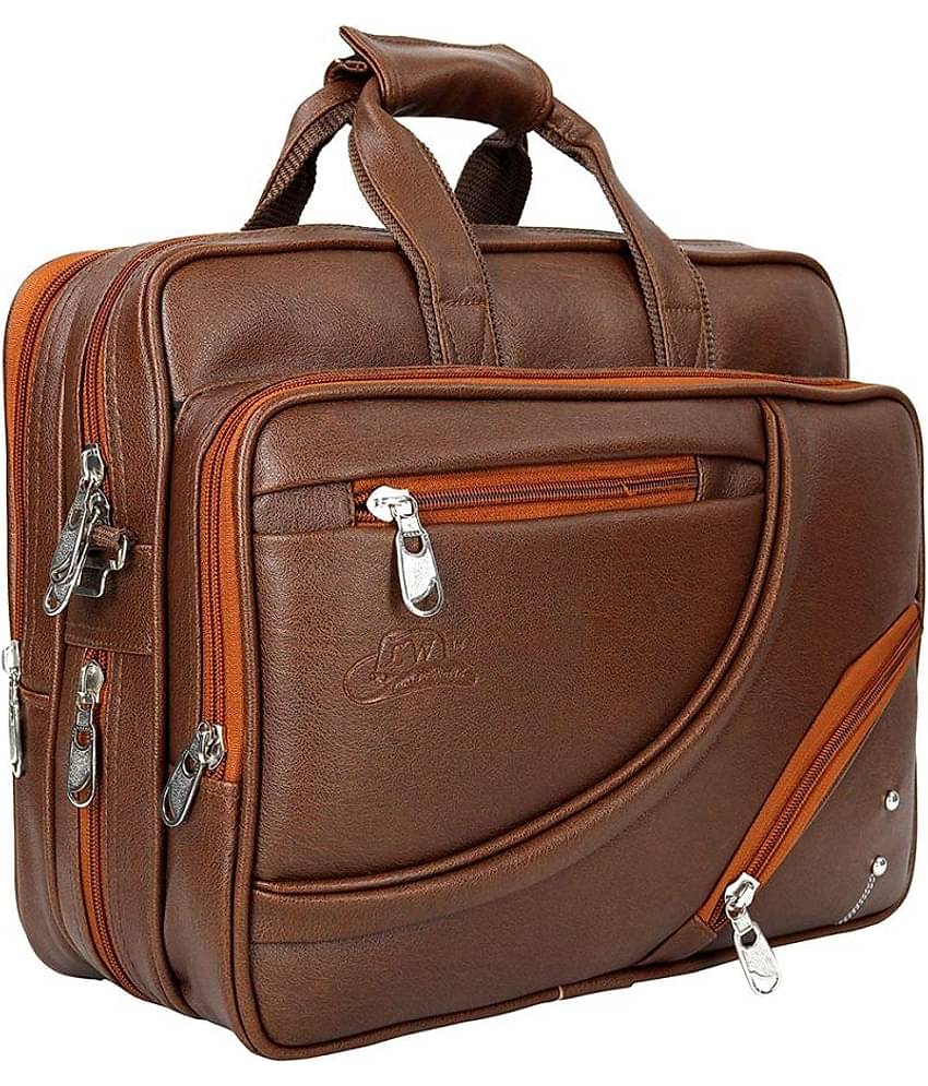 Leather World - Tan P.U Office Bag