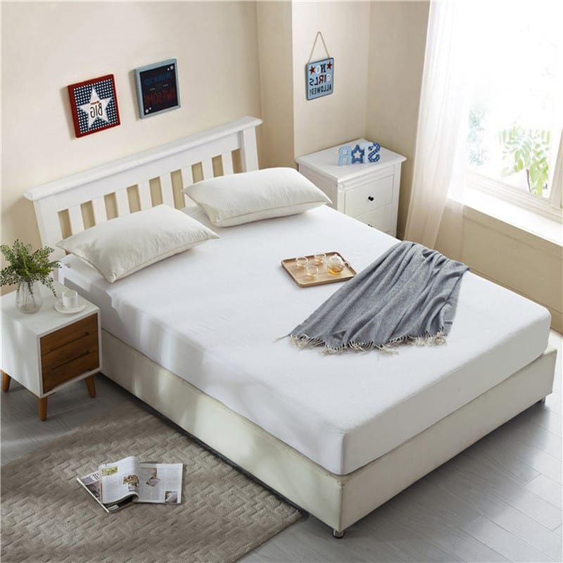 COIRFIT COTTON TERRY WATERPROOF SINGLE MATTRESS PROTECTOR (White)