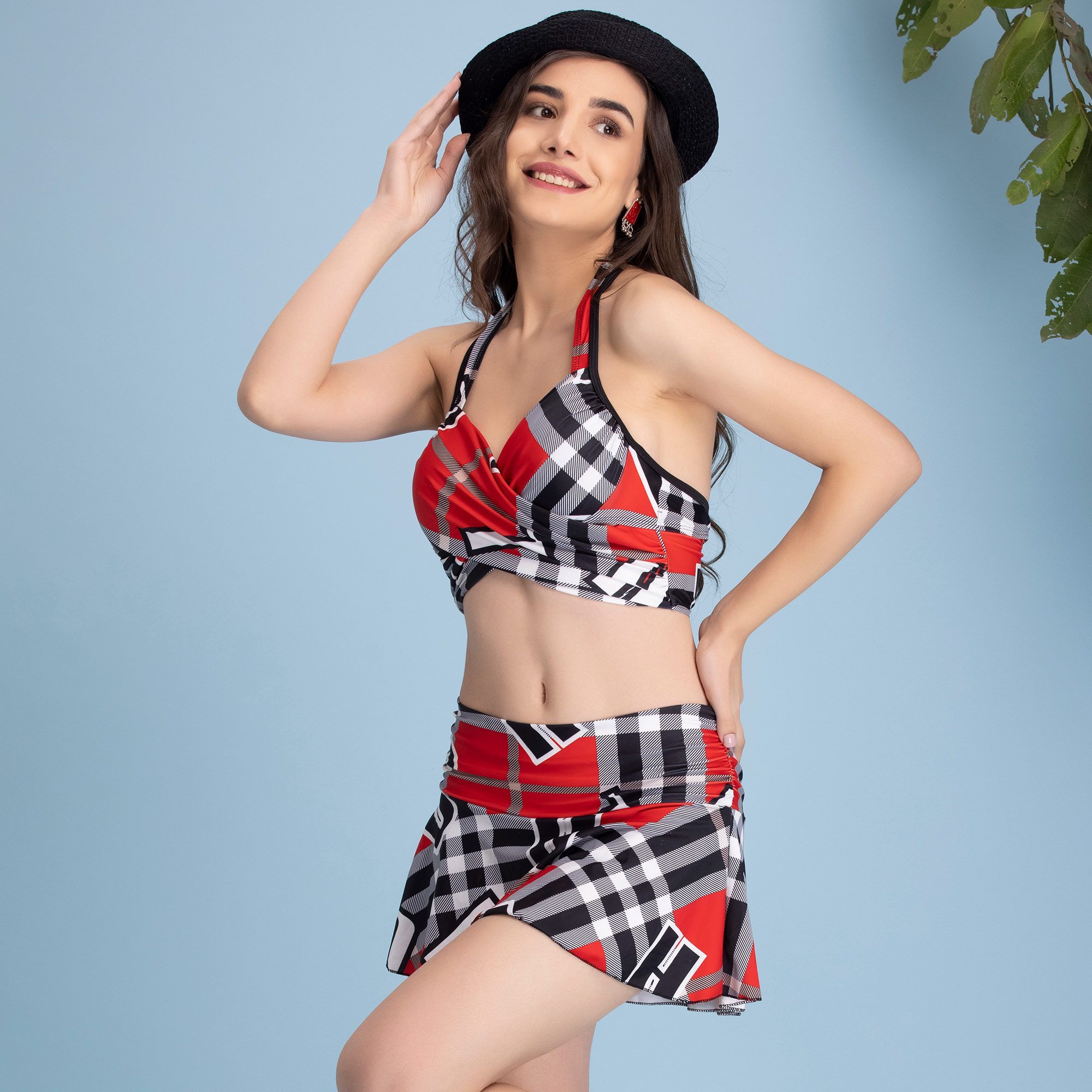 College Girl Swimming Costume with Beautiful Dress for Beaches