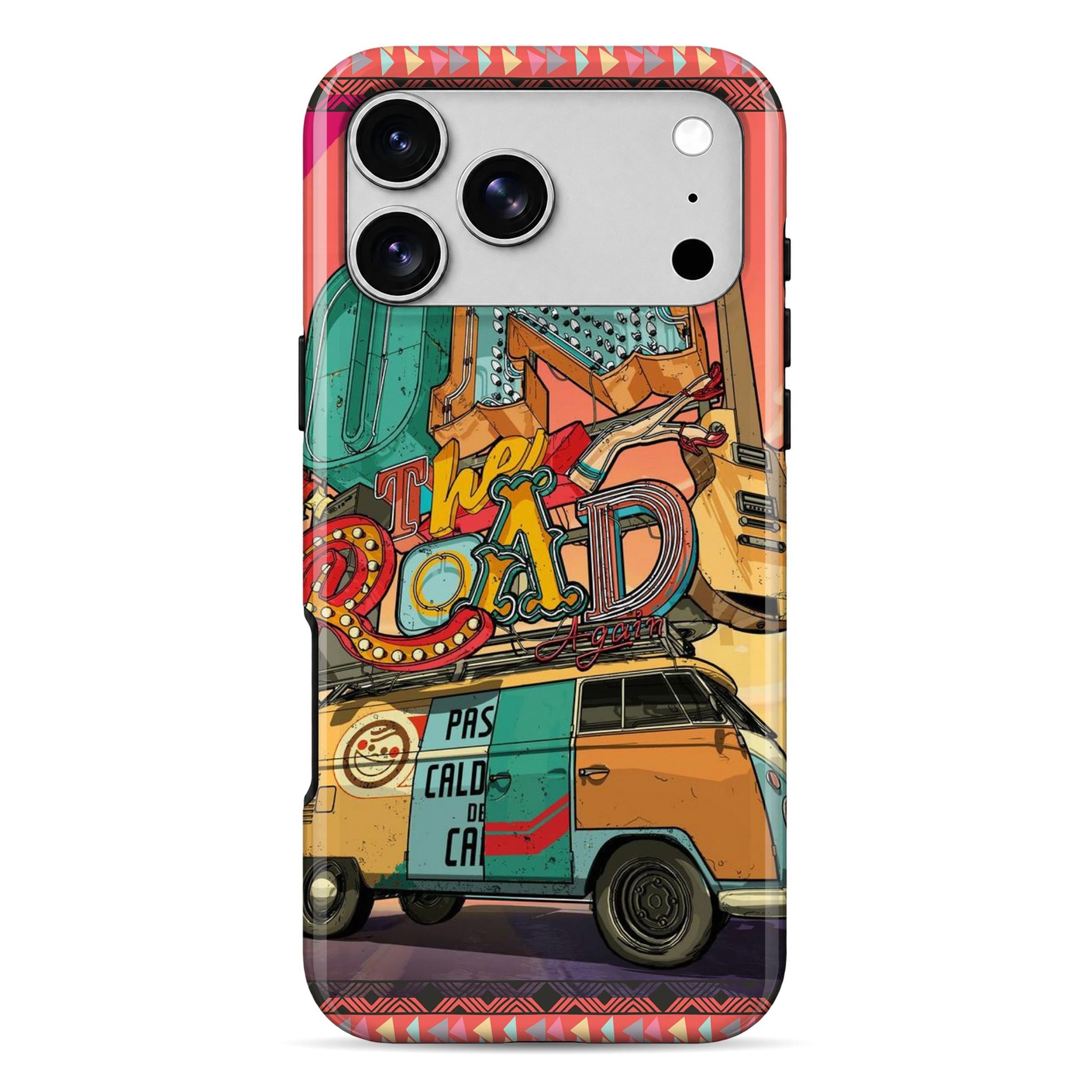 WrapCart On The Road Again Double Layer Shockproof Glossy Mobile Case