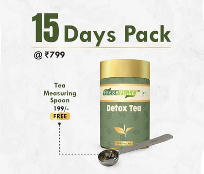 Freshville Detox Tea | Pure & Natural | Immunity Booster | Tea for Weight Loss & Glowing Skin | Rich in Antioxidants | Purifying & Cleansing | Moringa, Peppermint, Lemongrass, Hibiscus, Carda Freshville Detox Tea | Pure & Natural | Immunity Booster | Tea for Weight Loss & Glowing Skin | Rich in Antioxidants | Purifying & Cleansing | Moringa, Peppermint, Lemongrass, Hibiscus, Carda