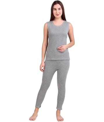 HAP Cotton Blend Thermal Sets - Grey Pack of 1