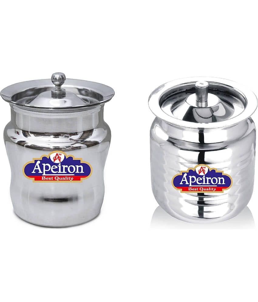 APEIRON GHEE POT Steel Food Container Set of 2 300 mL