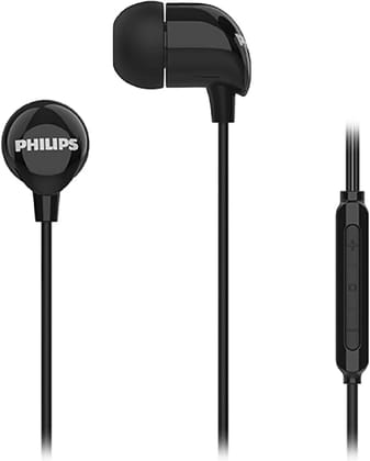 Philips Wired Earphones with Mic - 3.5mm Jack In-Ear Headphones with Deep Bass, Tangle-Free Cable & In-Line Remote for Mobile, Laptop & Gaming (Random Color | Design May Vary) Philips Wired Earphones with Mic - 3.5mm Jack In-Ear Headphones with Deep Bass, Tangle-Free Cable & In-Line Remote for Mobile, Laptop & Gaming (Random Color | Design May Vary)