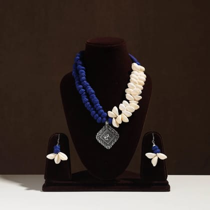 Multicolor - Handmade German Silver Shell Necklace Set 09 Multicolor - Handmade German Silver Shell Necklace Set 09