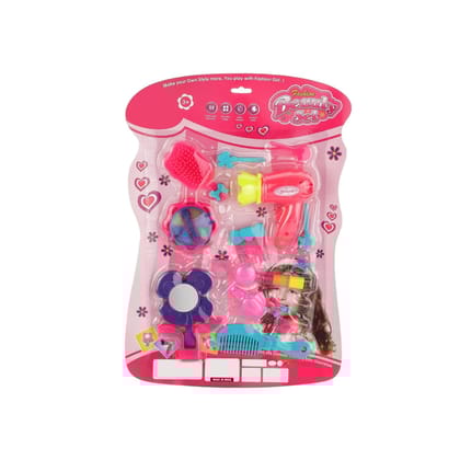 Girl's Bring Along Beauty Suitcase Makeup Vanity Toy (Multicolour)