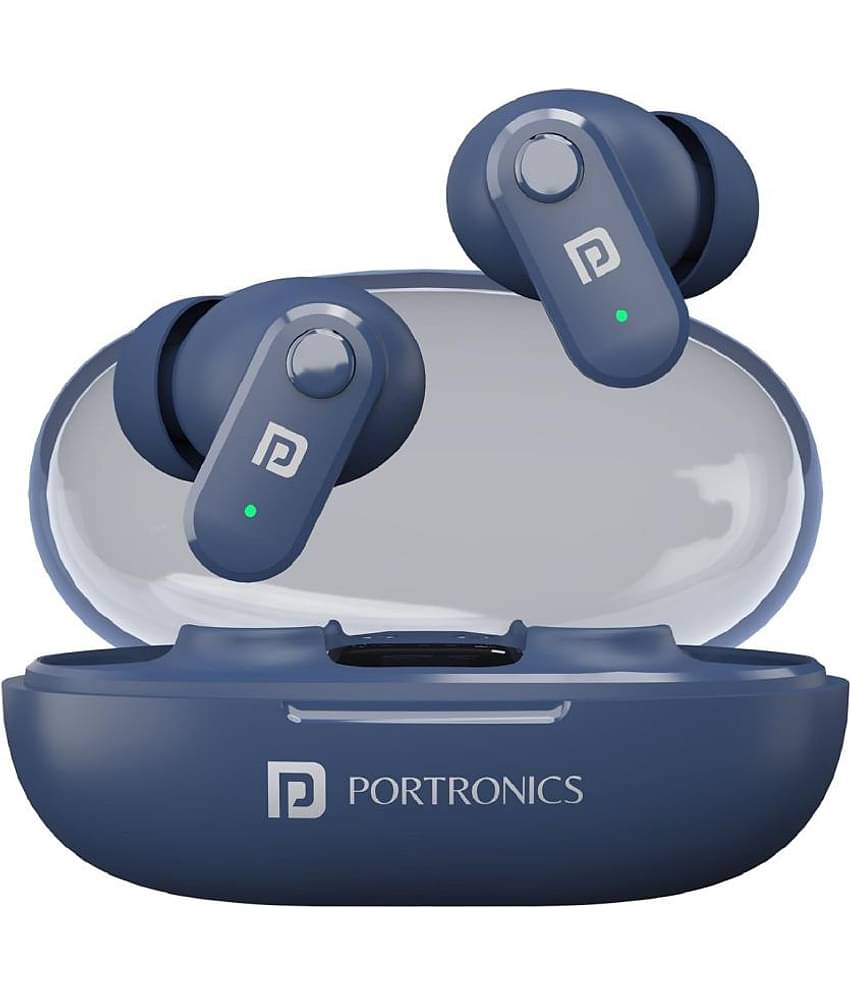 Portronics Twins S16 On Ear TWS Blue