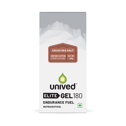Unived Elite Gel 180 for Quick Energy, Stamina & Recovery Cocoa Sea Salt Unived Elite Gel 180 for Quick Energy, Stamina & Recovery Cocoa Sea Salt