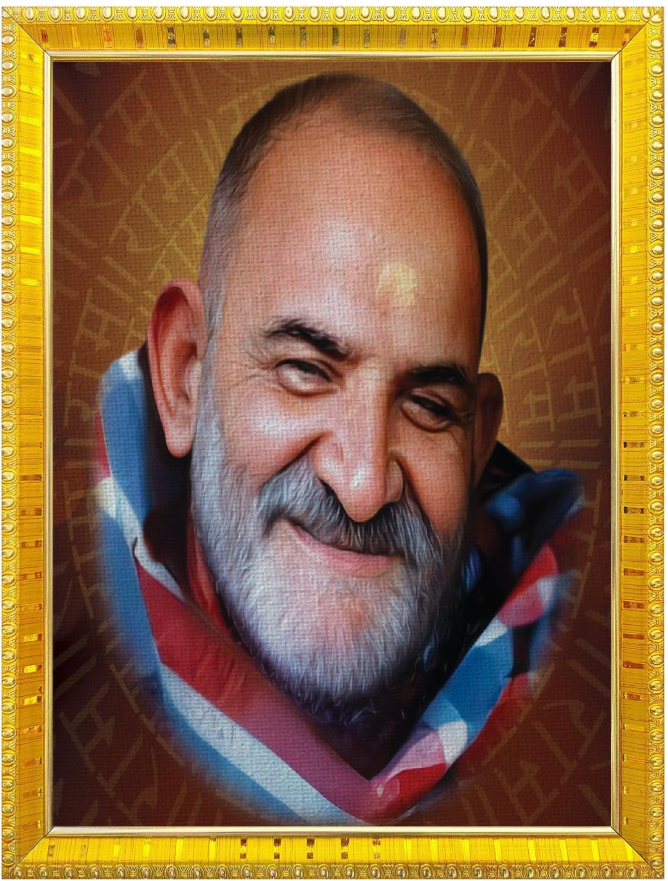 NOKKES Baba Neem Karoli Baba Neev Karori baba Photo Frames Religious Photo frame 5X7 Inch Photo Frame_W32