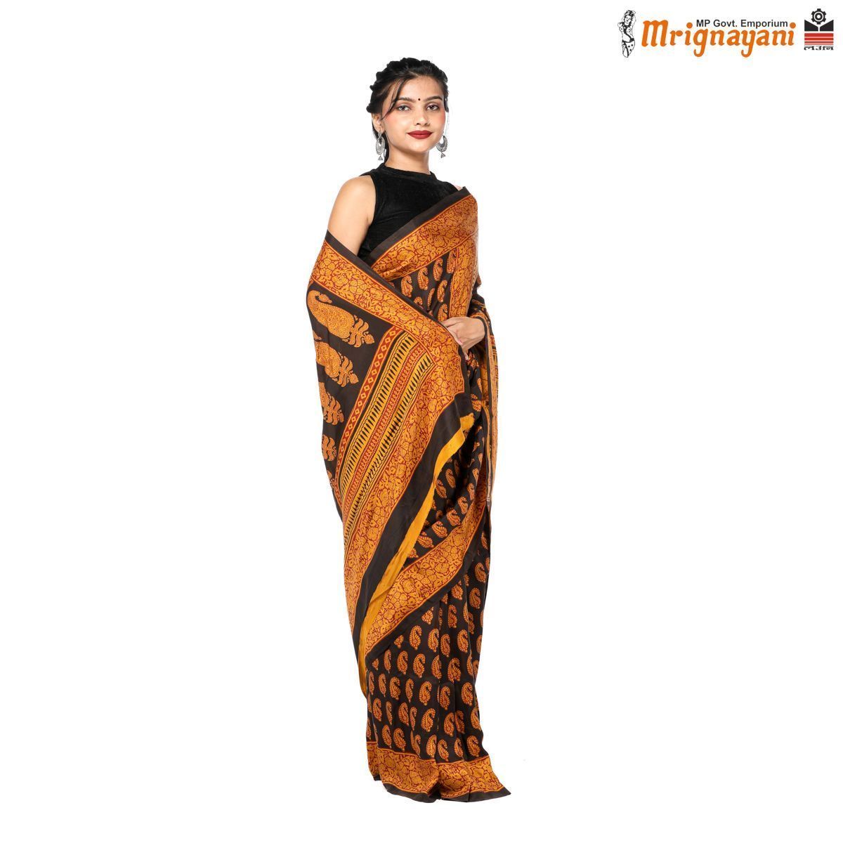 HANDLOOM MULBERY SILK SAREE WITH BLOUSE (SKU - 3I0103080522, SAREE-1155)