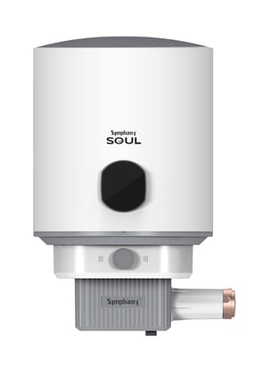 Symphony SOUL Geyser 10 Ltr BEE 5 star Rating Water Heater| Hair Fall Control Geyser| PUROPOD Filter| LED Display |2KW Heating | Glassline Tank| Warranty: 7 Yr Tank, 3 Yr Heating element, 2 Yr Product Symphony SOUL Geyser 10 Ltr BEE 5 star Rating Water H