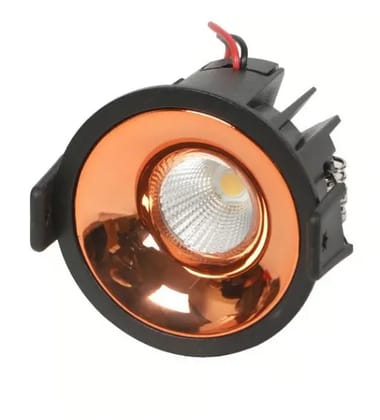 Rose gold cob light | 12watt | Body Color - Rose Gold reflector with Black body | Natural White 4000k | Packed of 10 pcs. |Indoor use only Rooms,Bathrooms,Office etc.
