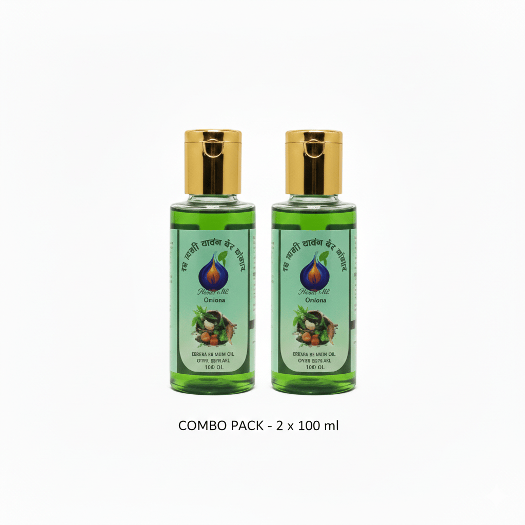 Avantika Ayurvedic Hair Oil Combo Pack with 25 Herbal Extracts for Hair Nourishment and Scalp Care 100 ml each