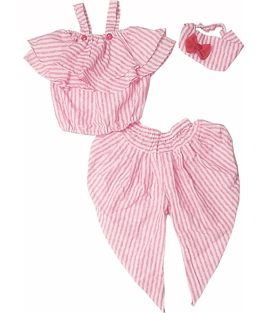 harshvardhanmart.com 100% Cotton For Girls ( Pack of 1 , Pink )